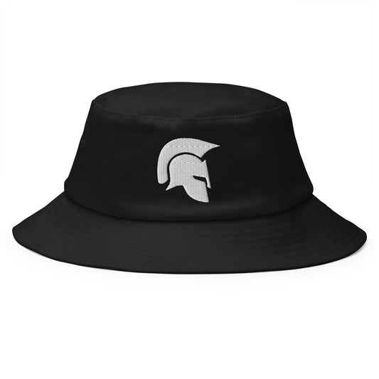 Skobel Old School Bucket Hat (White on Black)
