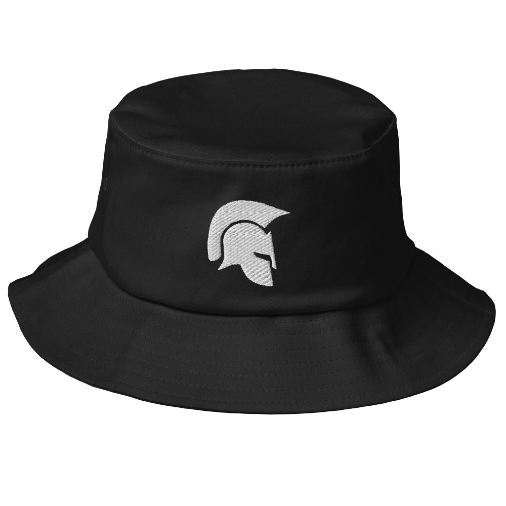 Skobel Old School Bucket Hat (White on Black)